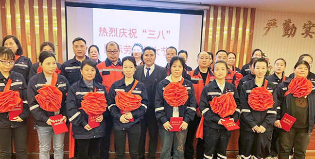 娄底amjs澳金沙门线路实业表彰“三八”红旗手